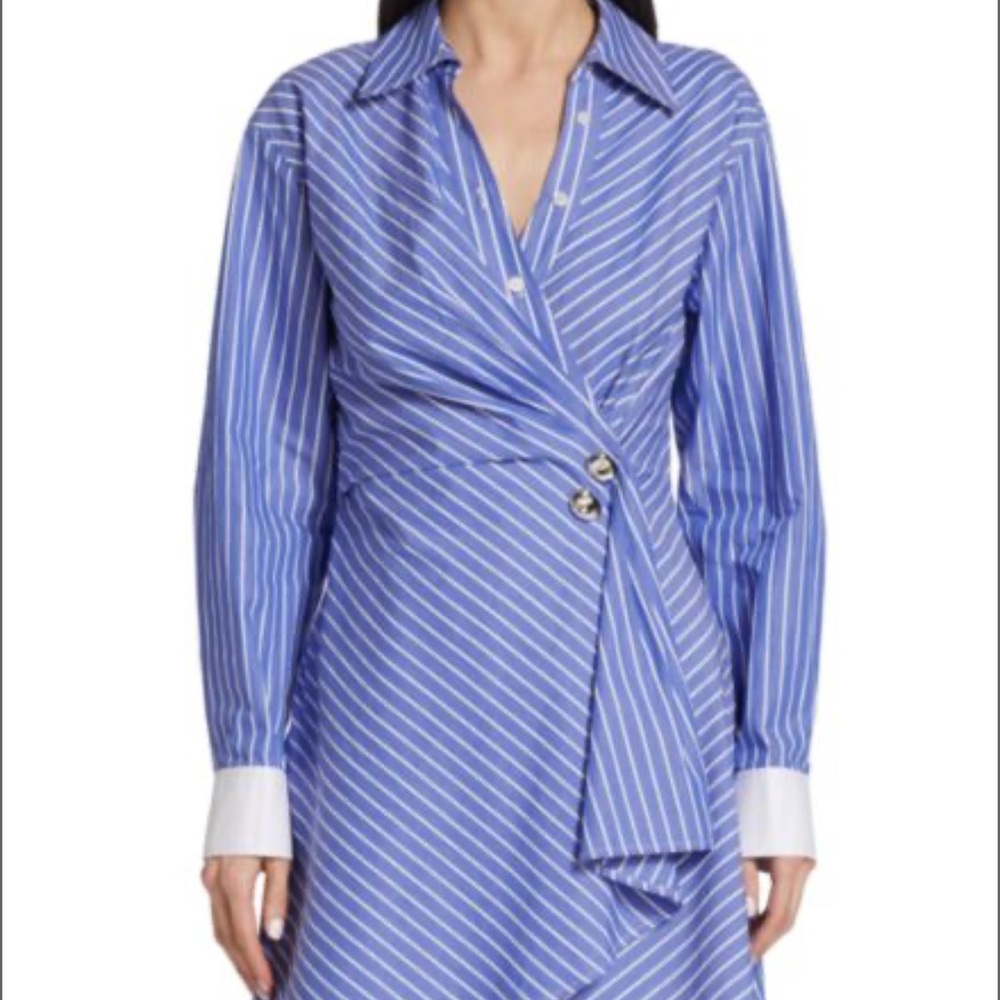 NWOT Tanya Taylor Winnie Wrap Mini Shirt Dress US 6